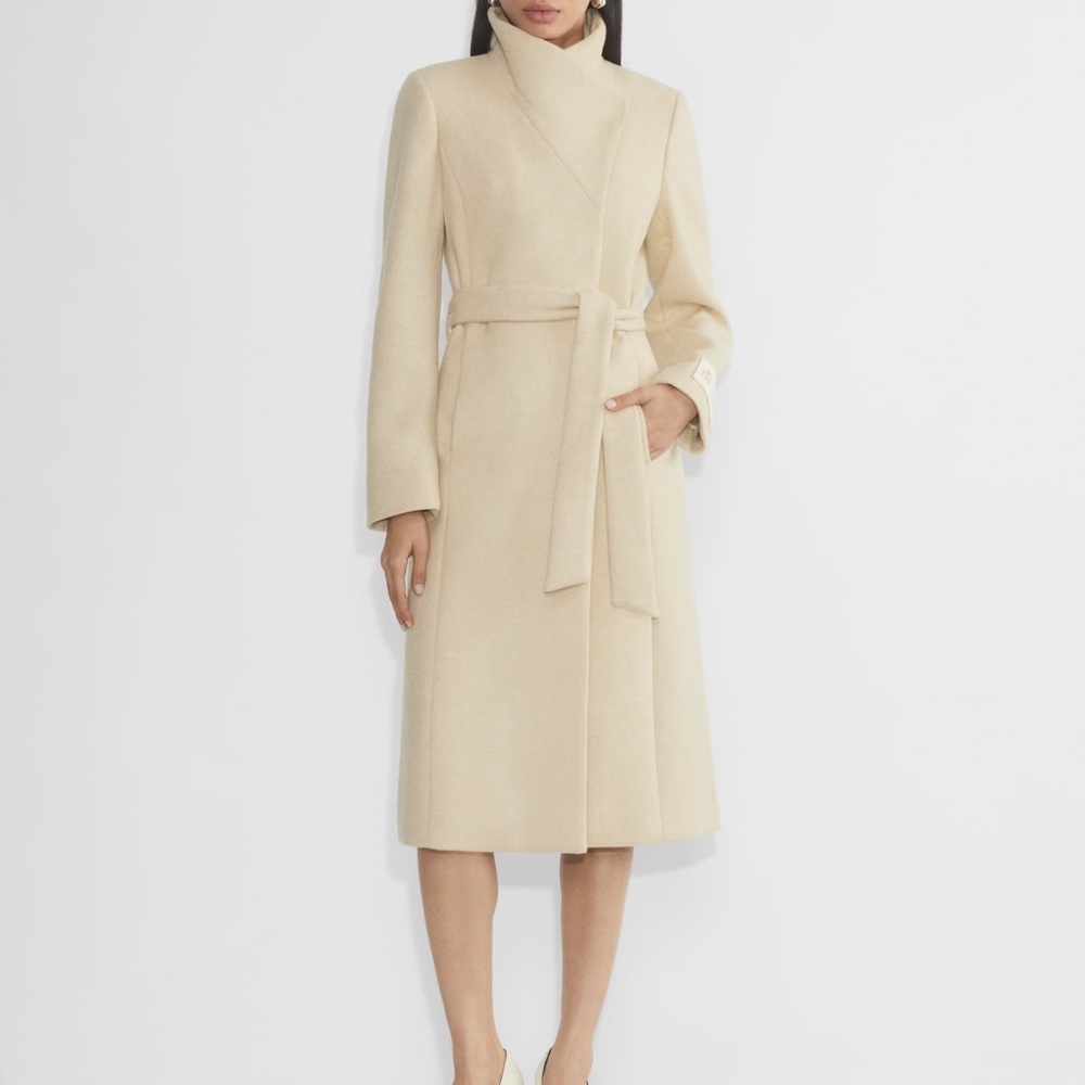 Aritzia Babaton The Connor Long Coat Virgin Wool